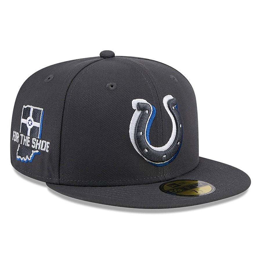 Indianapolis Colts New Era Official 2024 NFL Draft On Stage 59FIFTY Fitted Hat - Graphite